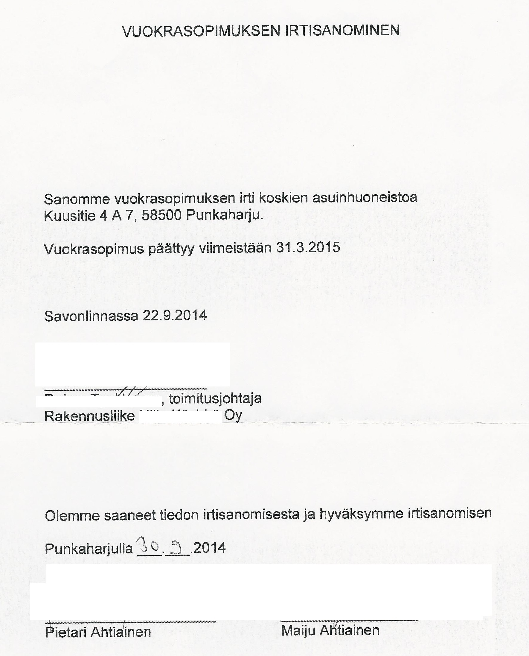 Vuokrasopimus Irtisanottu Uudet Tuulet Puhaltaa Pietar in