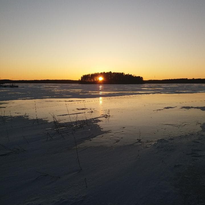 Upea auringonlasku.