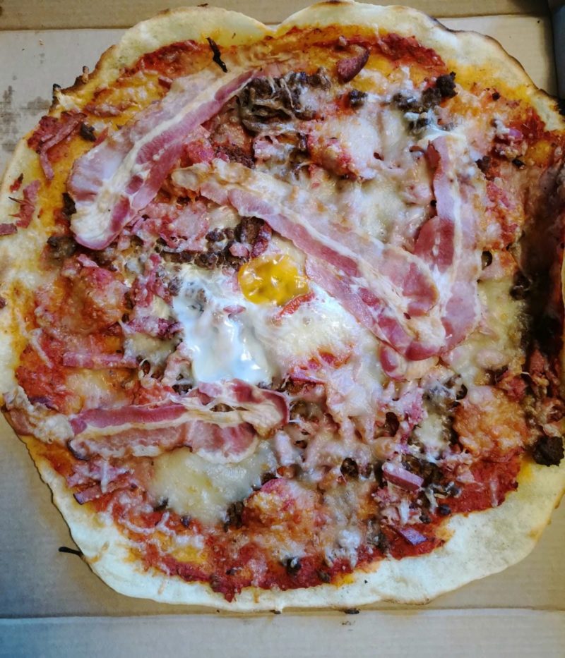 Pizza on hyvää.