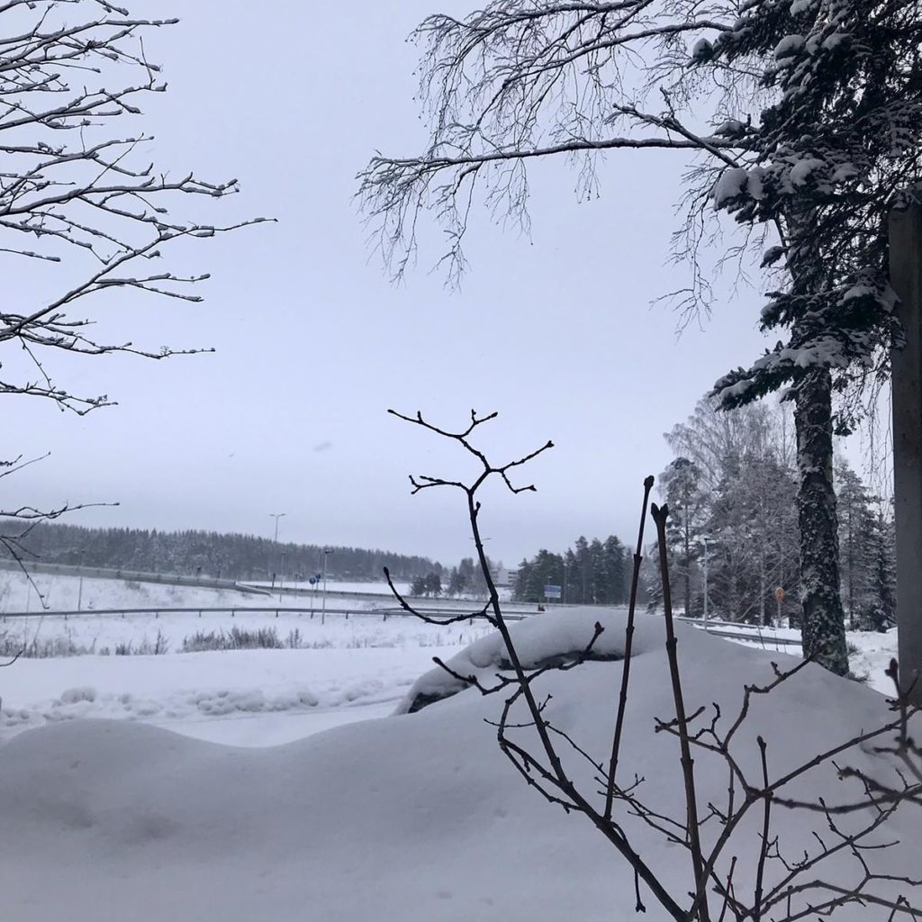 Lunta on tullut todella paljon tänä talvena.