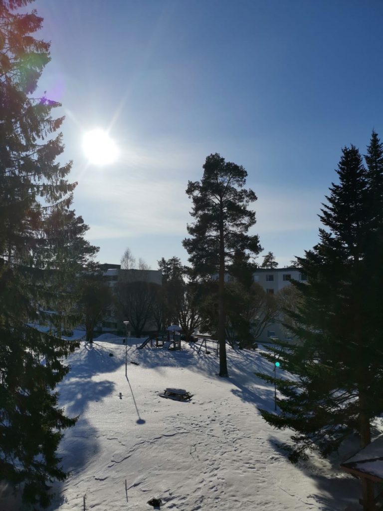 Aurinkoinen sää naistenpäivän kunniaksi.